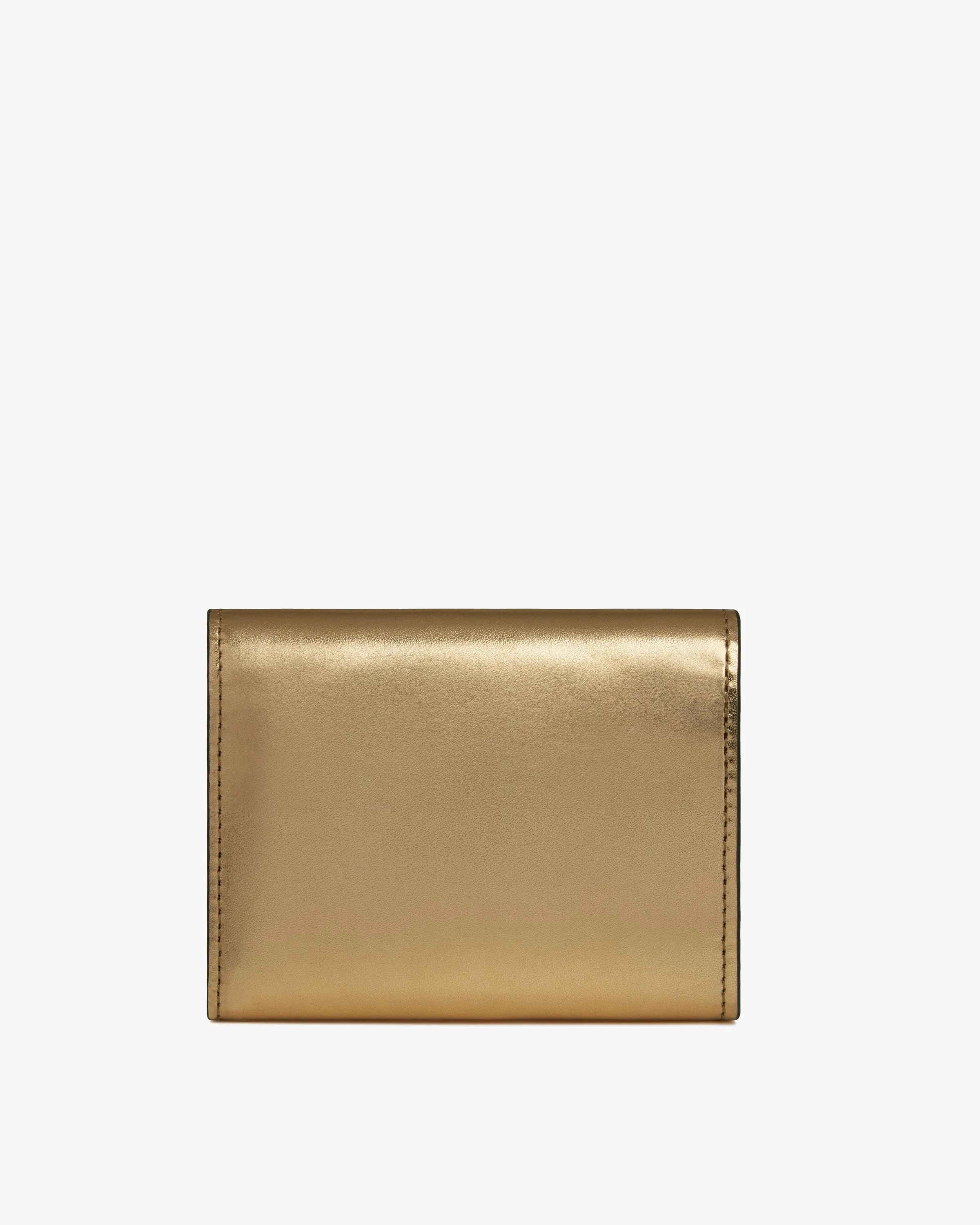 Mosaic Trifold Wallet - Metallic Gold