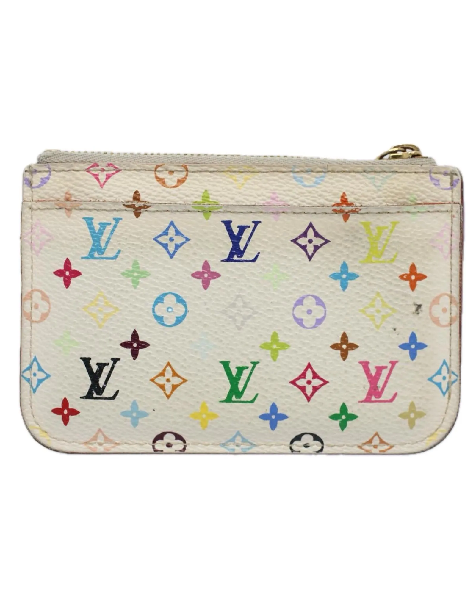 Multicolor Coin Purse with Authentic LV Design