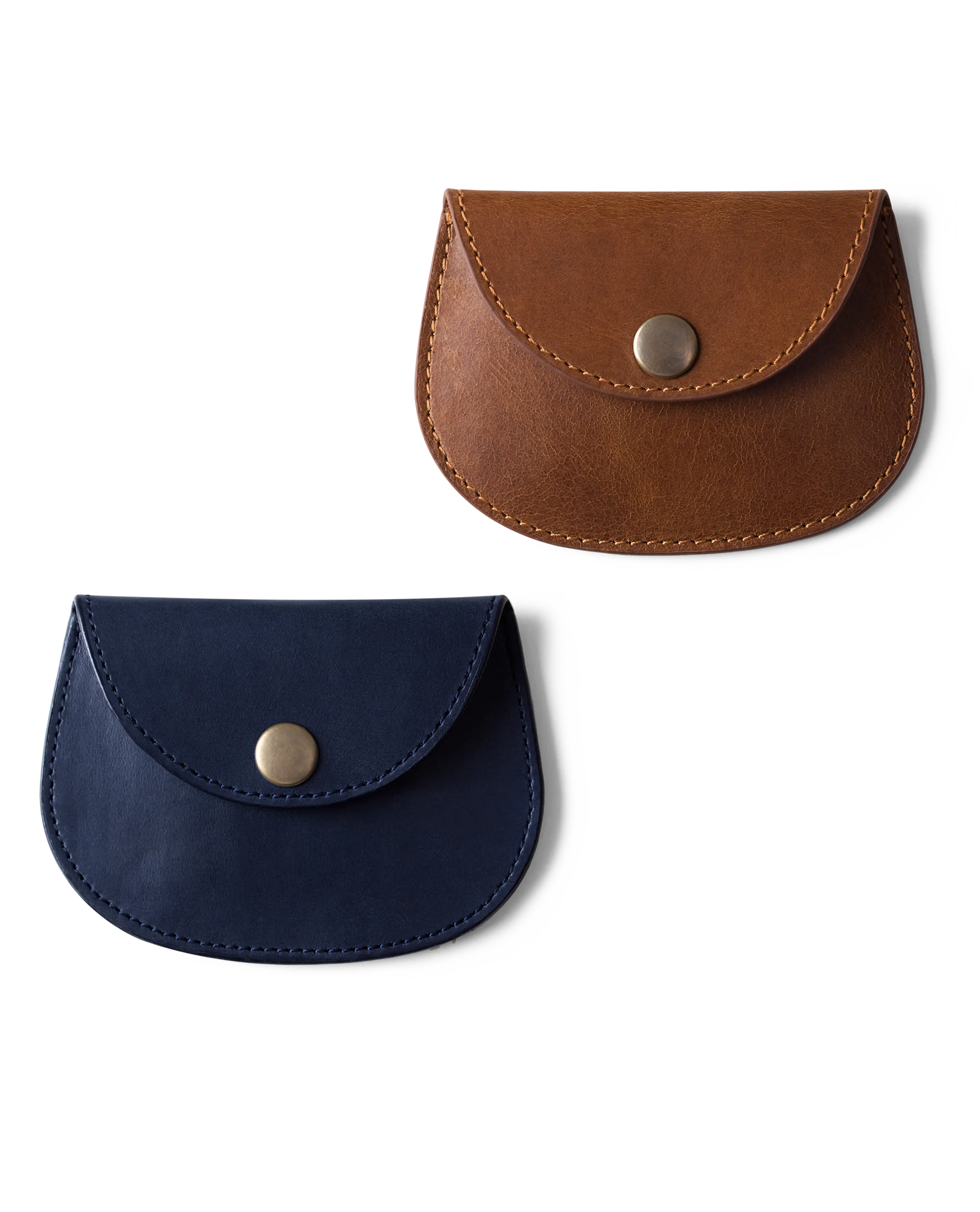 Pellet Cable/Coin Wallet (Blue & Brown) - Set of 2