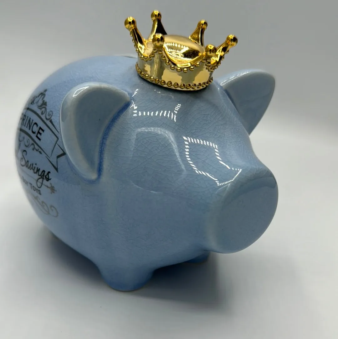 Prince Blue Money Piggy Bank