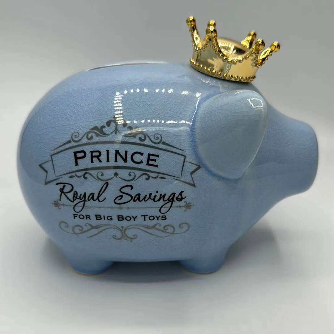 Prince Blue Money Piggy Bank