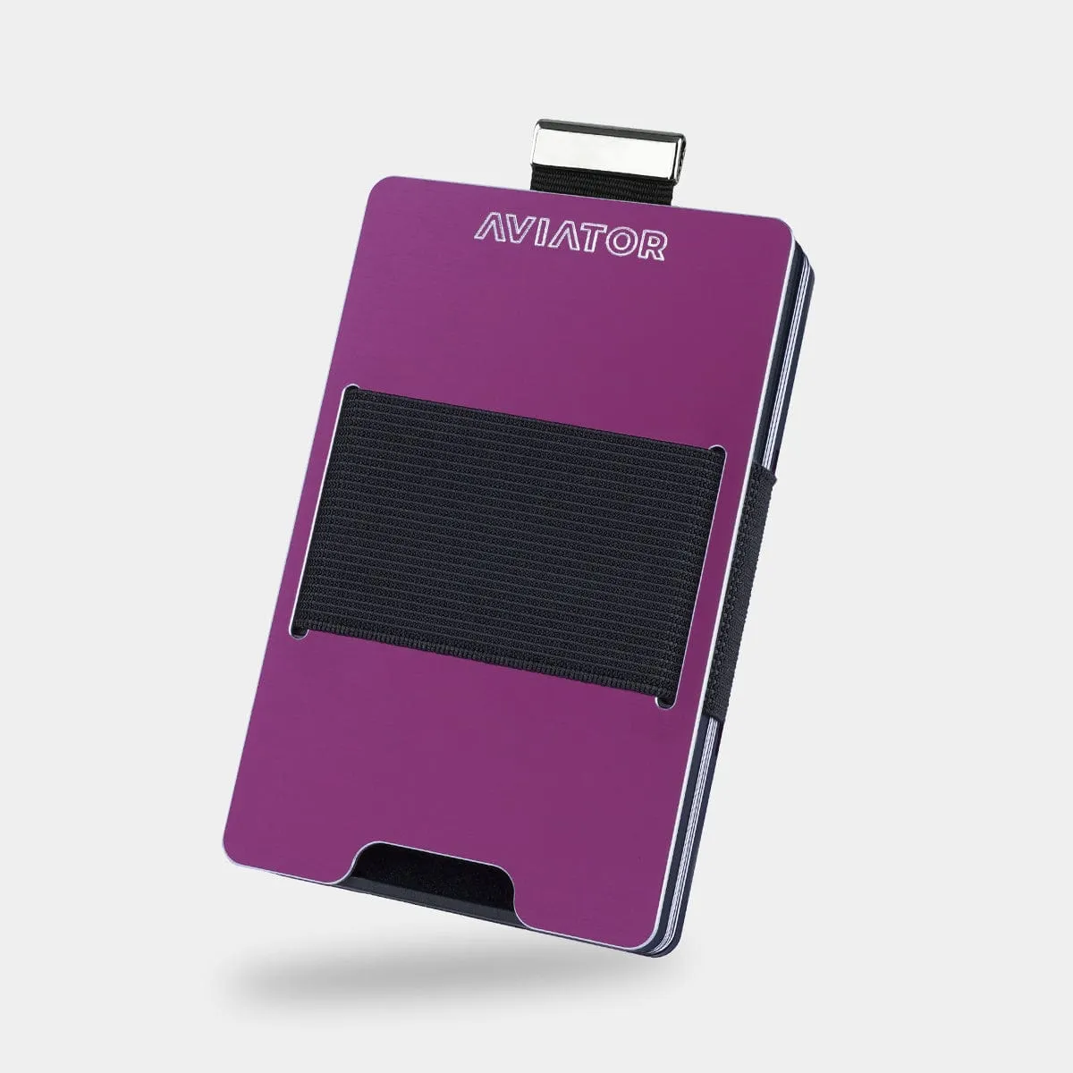 Purple Berry Aluminum Slim Wallet