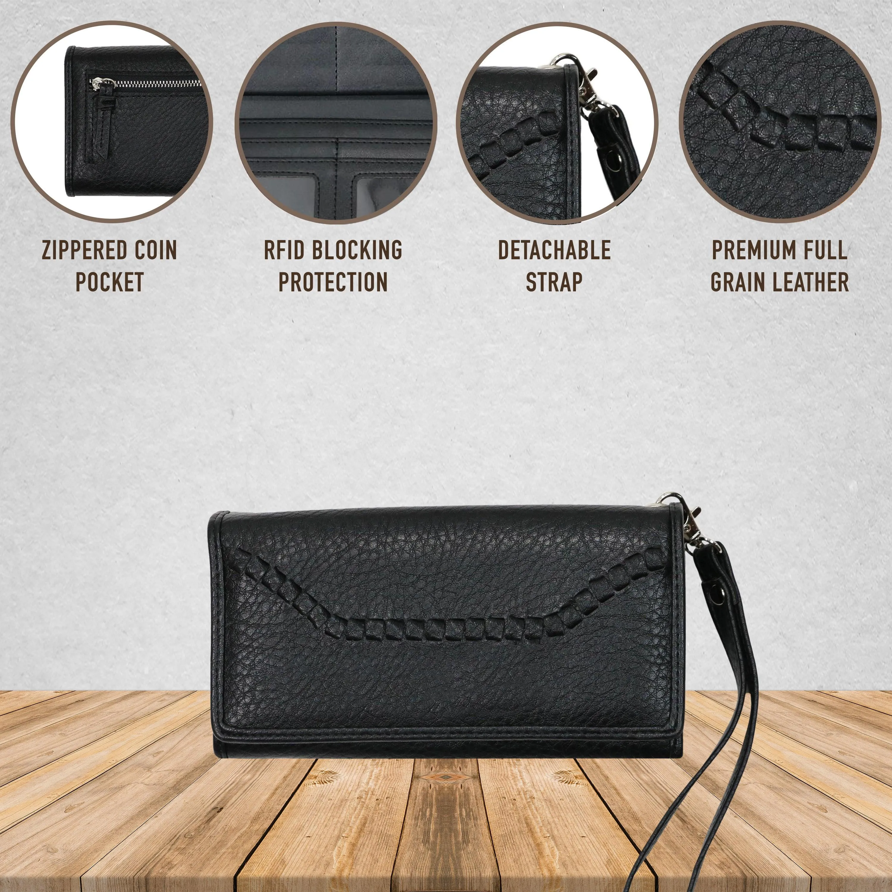 RFID Morgan Clutch Wallet by Lady Conceal