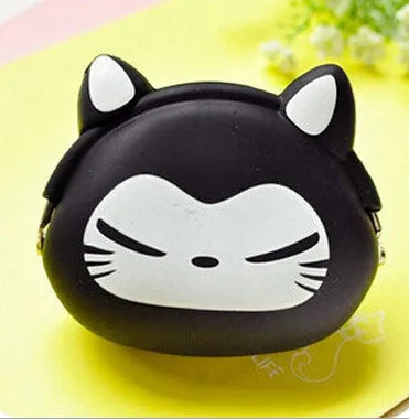 RU&BR Animals Girls Silicone Small Mini Coin Bag Mini Coin Purse Change Wallet Purse Women Key Wallet coin Wallet Children Kids