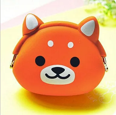 RU&BR Animals Girls Silicone Small Mini Coin Bag Mini Coin Purse Change Wallet Purse Women Key Wallet coin Wallet Children Kids