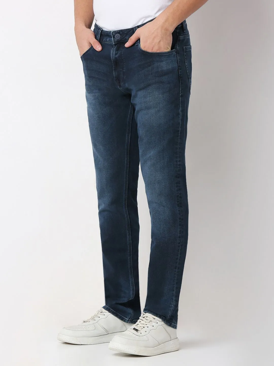 Spykar comfort Fit Mid Rise Jeans For Men