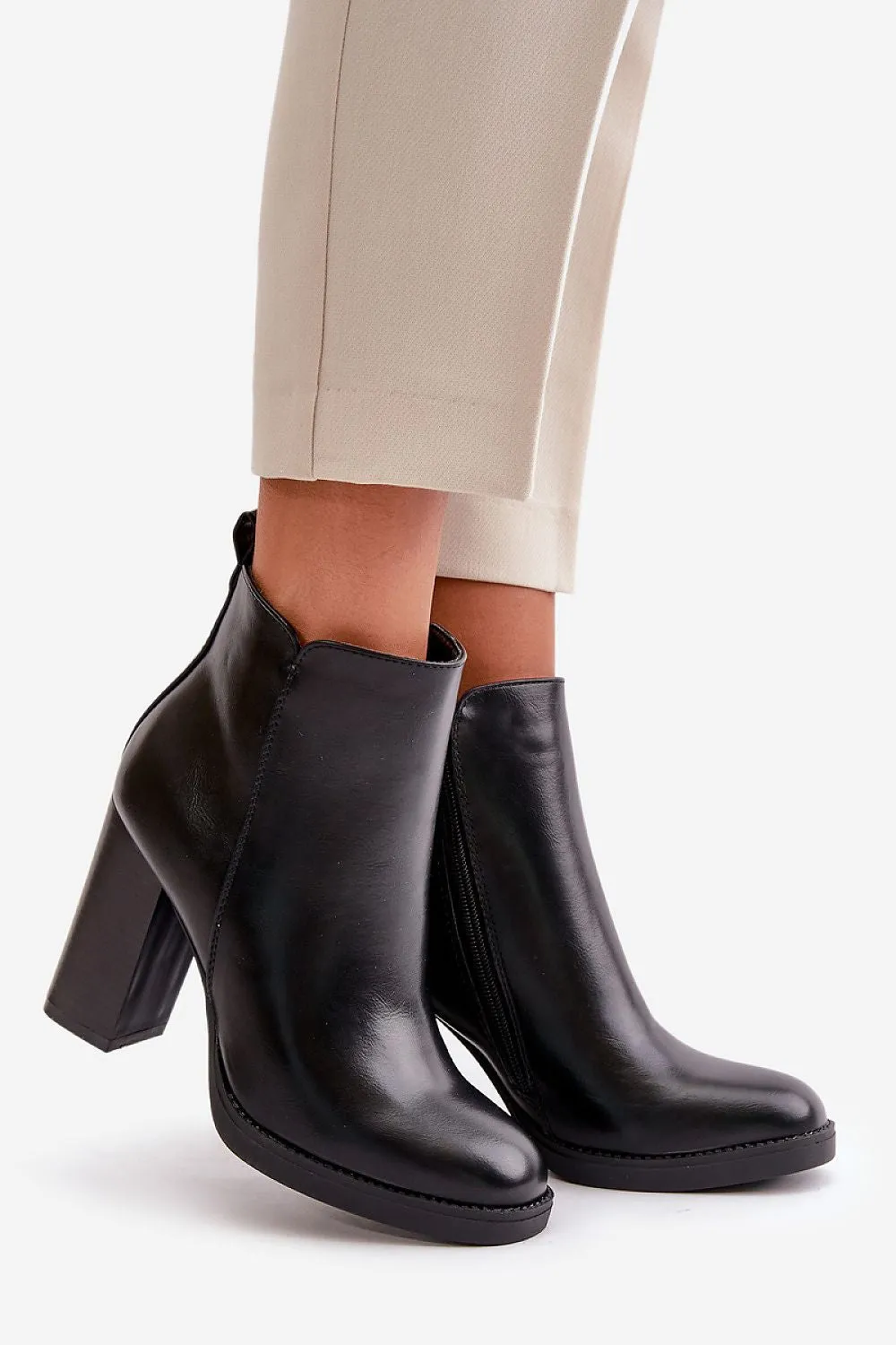 TEEK - Black Block Heel Boots