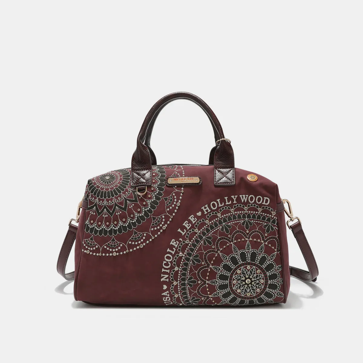 TEEK - NL Rhinestone Boston Bag