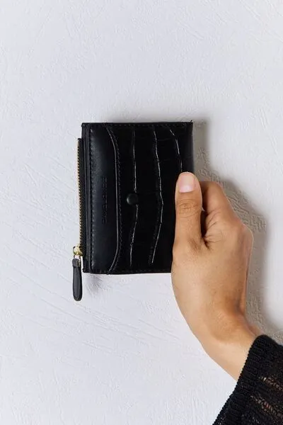 Texture PU Leather Mini Wallet