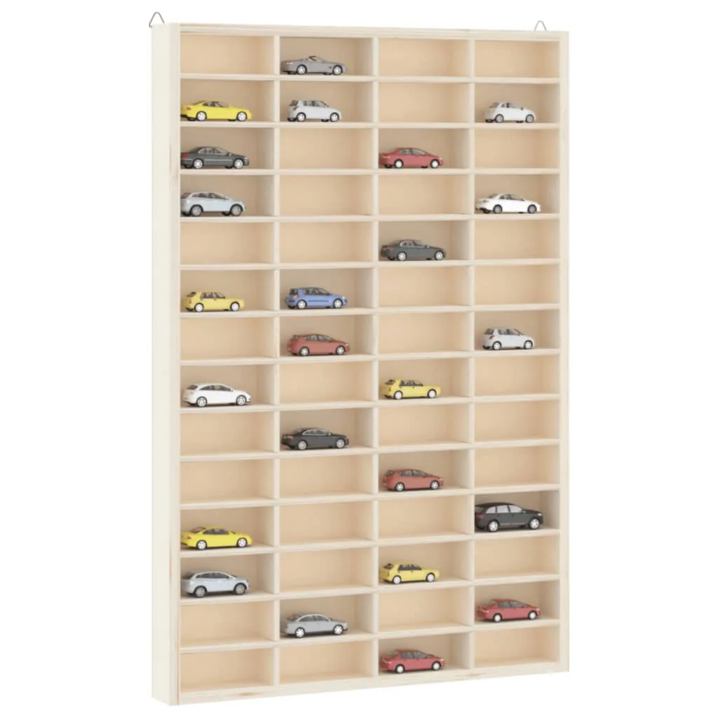 Wall Display Cabinet with 56 Compartments 40x4.5x60 cm