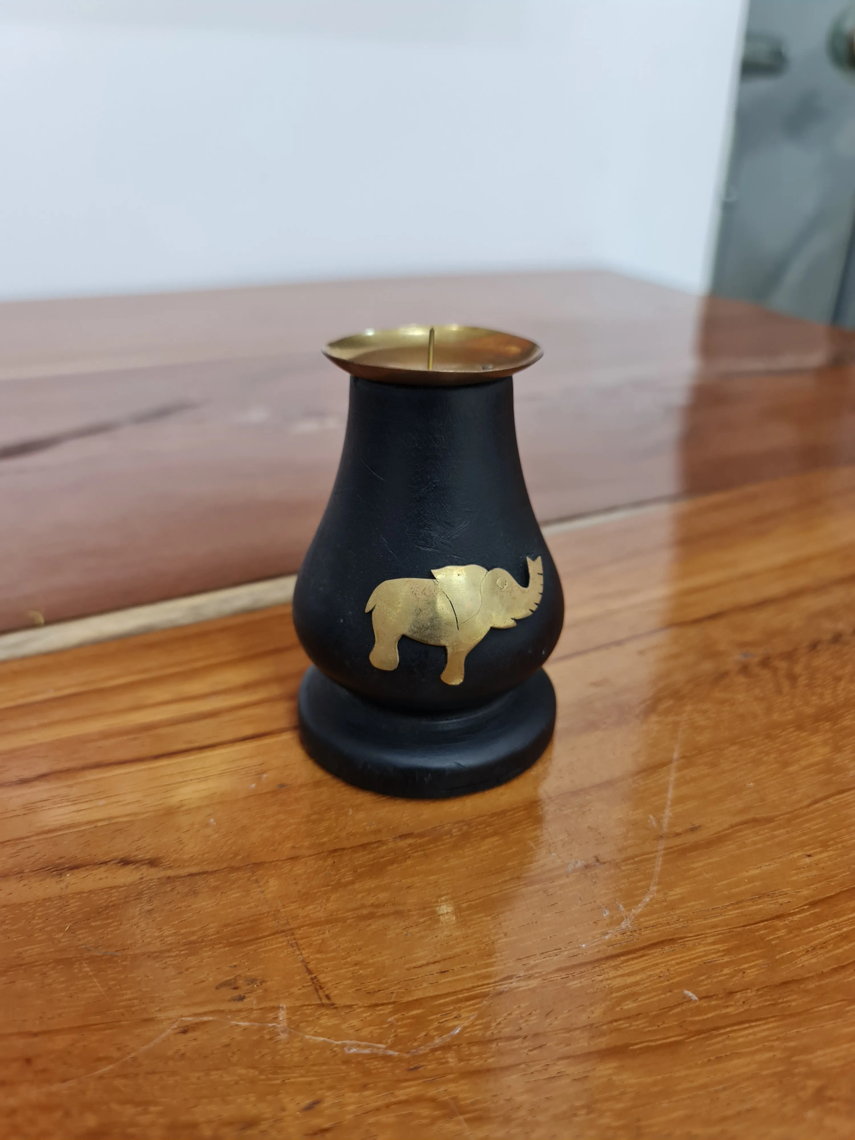 Wood x Brass Candle-Stands