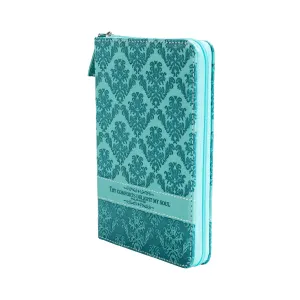 Zippered Journal - Teal Green Thy Comforts